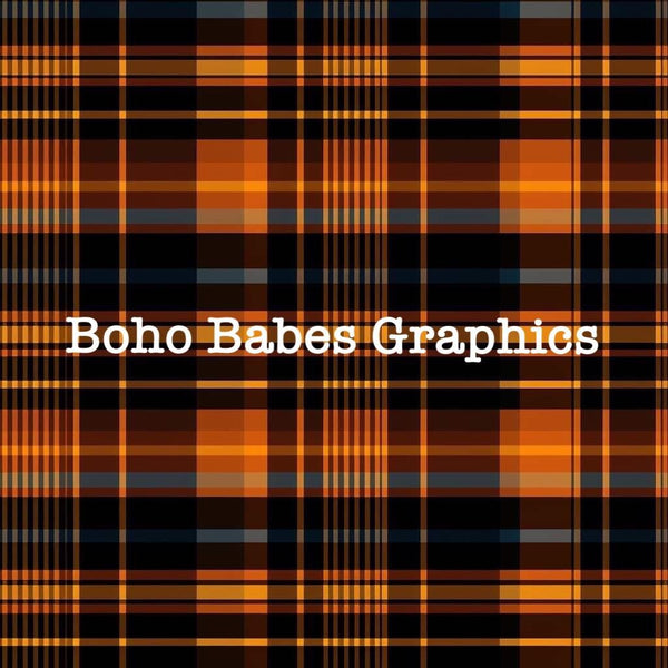 Boho Babes Graphics - Halloween plaid