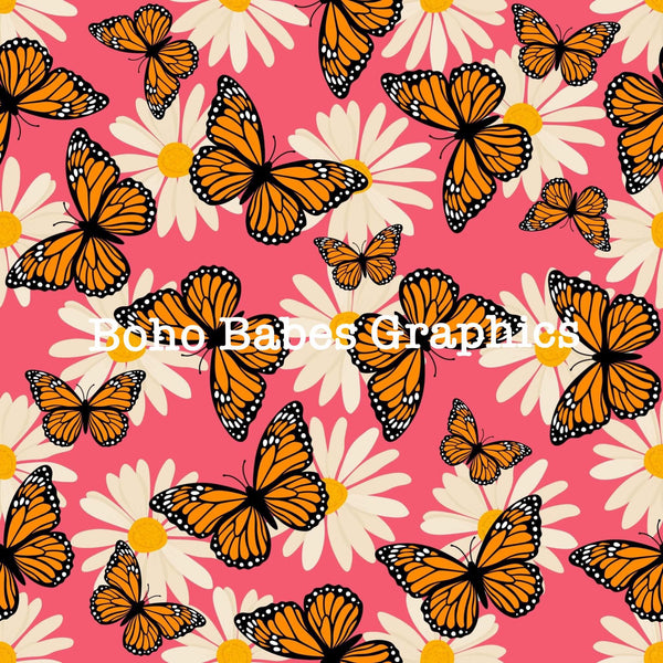 Boho Babes Graphics - Monarch Coral