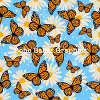 Boho Babes Graphics - Monarch light blue