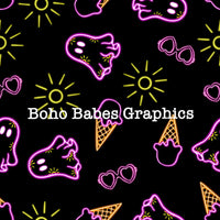 Boho Babes Graphics - Neon summer