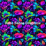 Boho Babes Graphics - Neon floral 2