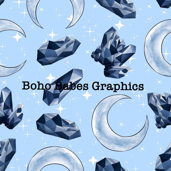 Boho Babes Graphics - Gem blue