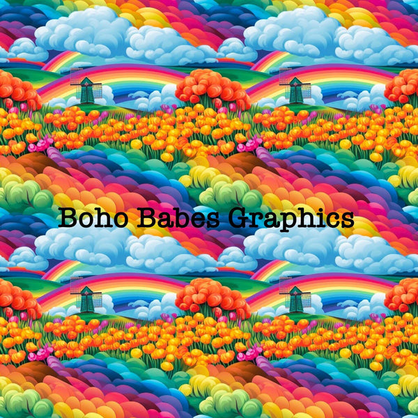 Boho Babes Graphics - Windmill floral