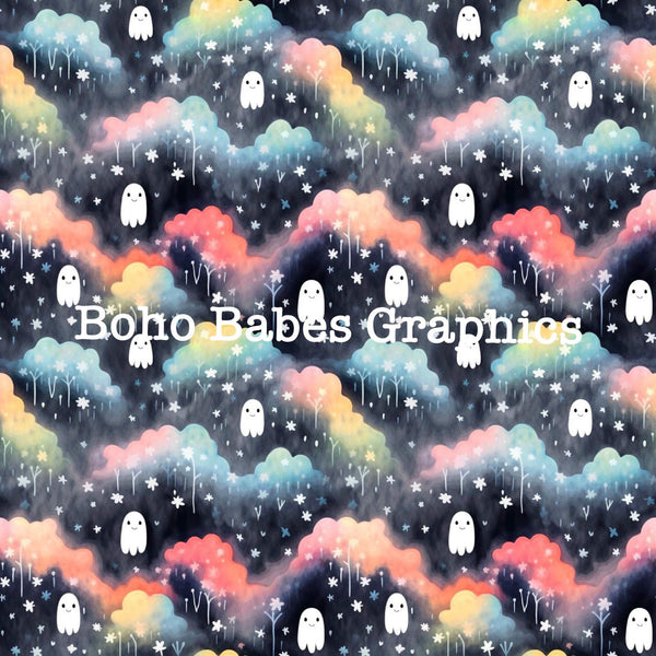 Boho Babes Graphics - Ghost rainbow