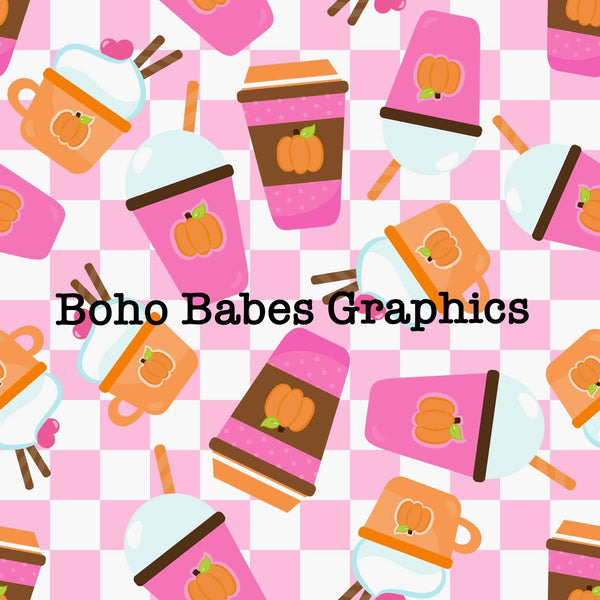 Boho Babes Graphics - Pumpkin Spice Pink