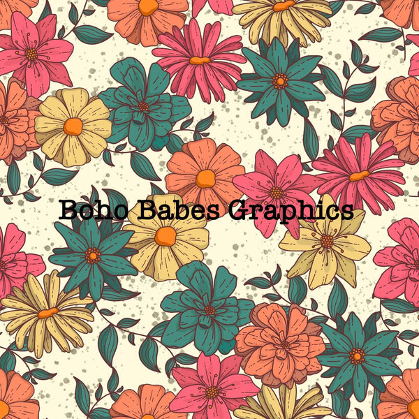 Boho Babes Graphics - Yellow floral  (2)