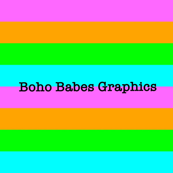 Boho Babes Graphics - Summer stripes cord