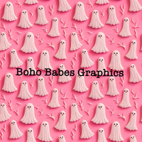 Boho Babes Graphics - Pink ghost