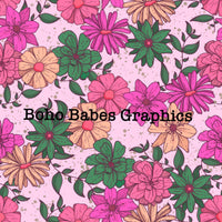 Boho Babes Graphics - Pink floral  (2)