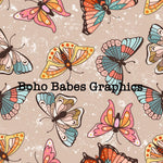 Boho Babes Graphics - Retro butterfly neutral
