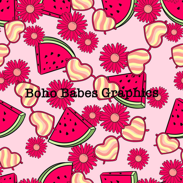 Boho Babes Graphics - Watermelon