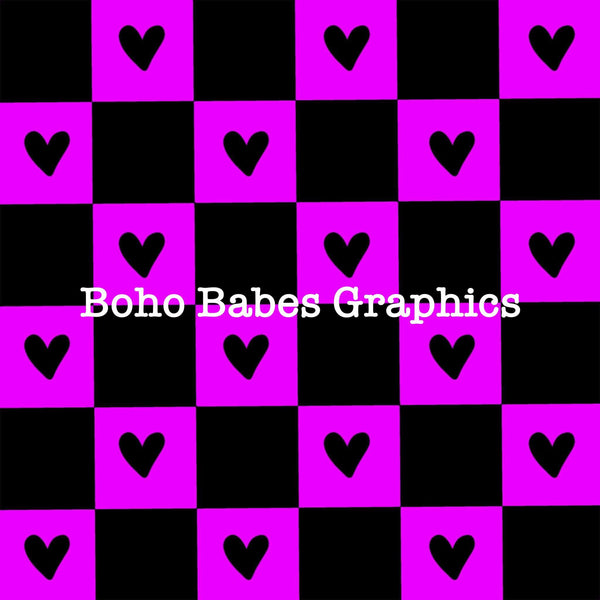 Boho Babes Graphics - Swim Purple Hearts