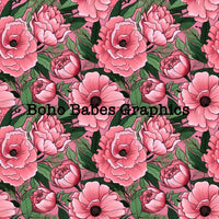 Boho Babes Graphics - Pink floral 1