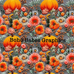 Boho Babes Graphics - Pumpkin floral