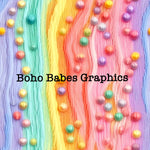 Boho Babes Graphics - Pearl rainbow