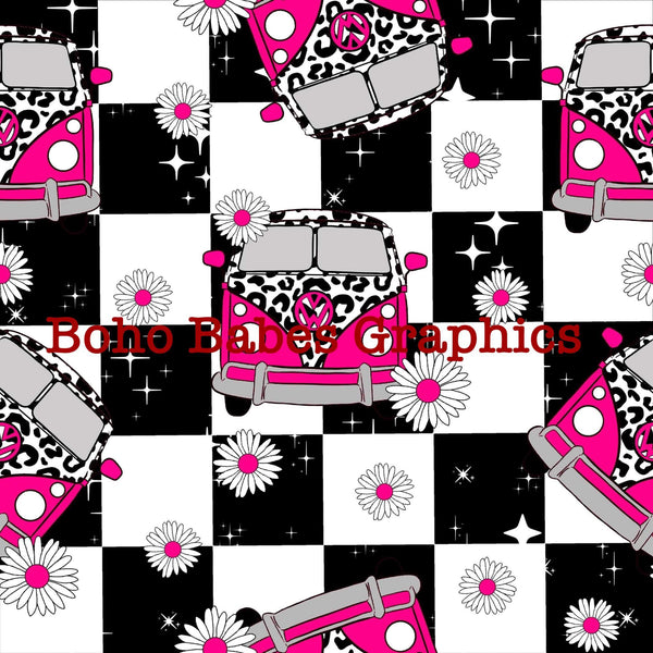 Boho Babes Graphics - Wv flower black