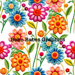 Boho Babes Graphics - Rainbow embroidery