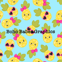 Boho Babes Graphics - Pineapple Blue