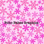 Boho Babes Graphics - Pink snow