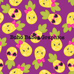 Boho Babes Graphics - Pineapple Purple