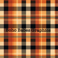 Boho Babes Graphics - Retro plaid