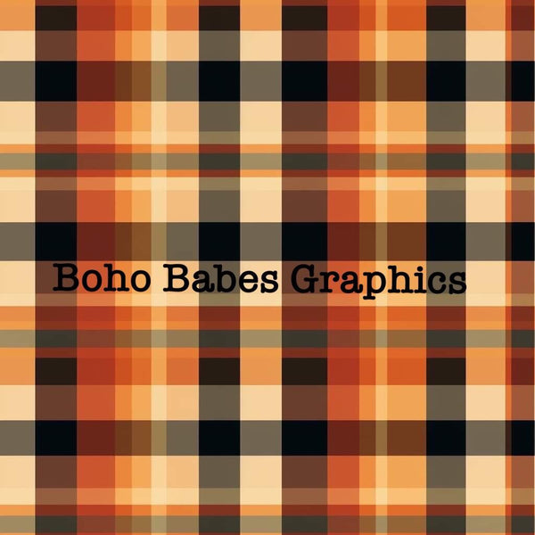 Boho Babes Graphics - Retro plaid