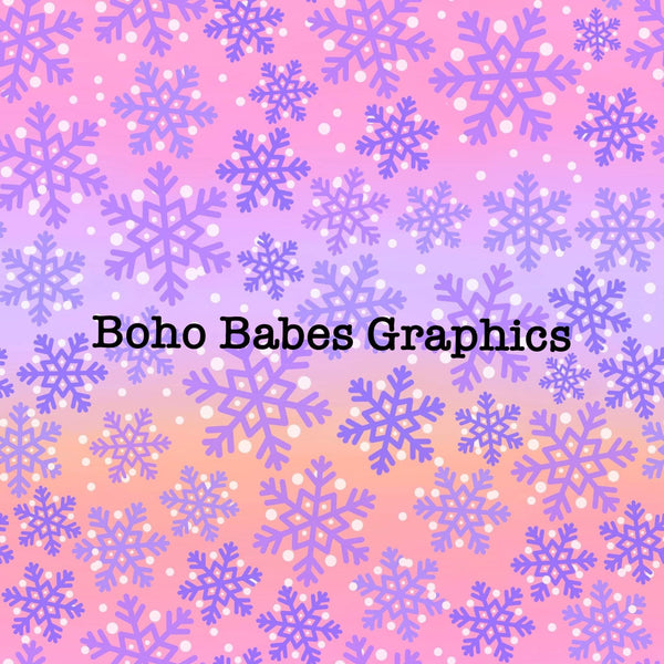 Boho Babes Graphics - Sunset snow