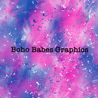 Boho Babes Graphics - Pink Blue Splatter