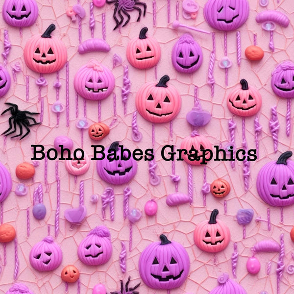 Boho Babes Graphics - Pink Halloween