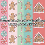 Lauren Liza Designs - Christmas Ginger Bread Stripes