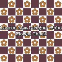 Lauren Liza Designs - Boho Flower Check