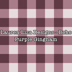 Lauren Liza Designs - Boho Purple Gingham