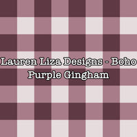 Lauren Liza Designs - Boho Purple Gingham