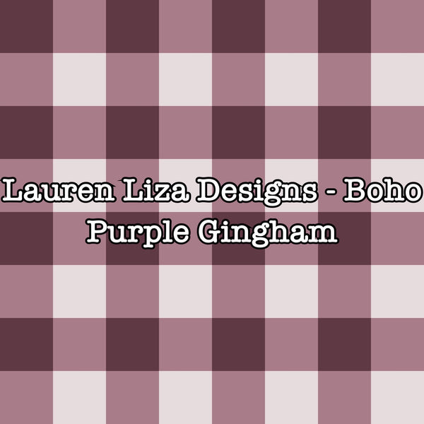 Lauren Liza Designs - Boho Purple Gingham