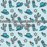Lauren Liza Designs - Western Doodle Blue