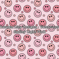 Lauren Liza Designs - Valentines Smiley Light Pink