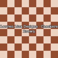 Lauren Liza Designs - Checkers Brown