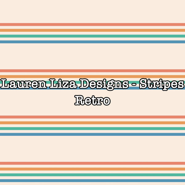 Lauren Ritz Designs Lauren Liza Designs - Stripes Retro – Brianna's Bow Supply Shoppe LLC