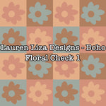 Lauren Liza Designs - Boho Floral Check 1
