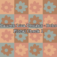 Lauren Liza Designs - Boho Floral Check 1
