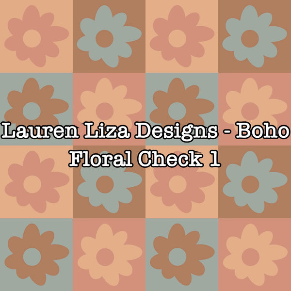 Lauren Liza Designs - Boho Floral Check 1