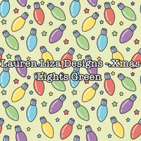 Lauren Liza Designs - Xmas Lights Green