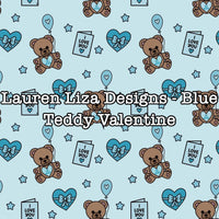 Lauren Liza Designs - Blue Teddy Valentine