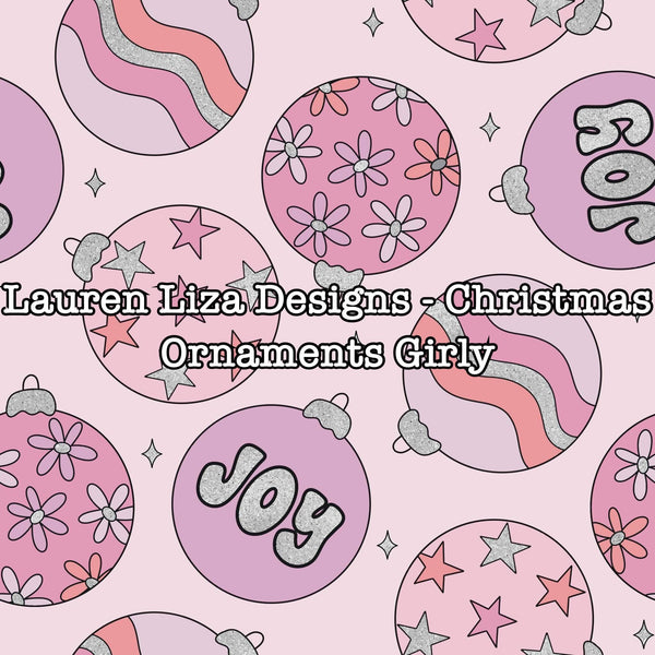 Lauren Liza Designs - Christmas Ornaments Girly