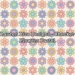 Lauren Liza Designs - Checker Flowers Pastel