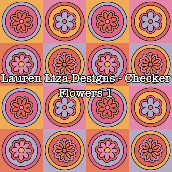 Lauren Liza Designs - Checker Flowers 1
