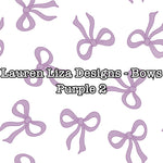 Lauren Liza Designs - Bows Purple 2