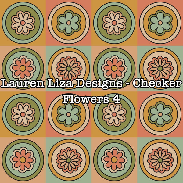Lauren Liza Designs - Checker Flowers 4