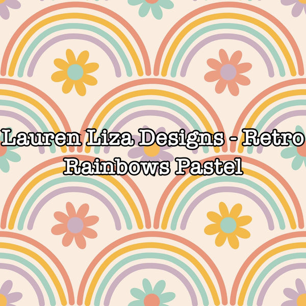 Lauren Liza Designs - Retro Rainbows Pastel