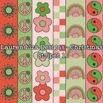Lauren Liza Designs - Christmas Stripes 1